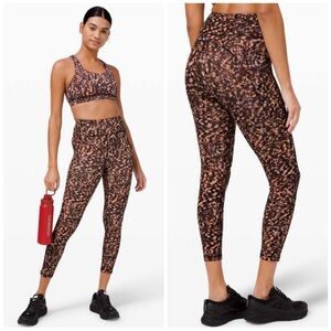 NWT lululemon Invigorate HR Tight 25" in Motion Flux Multi Size 2